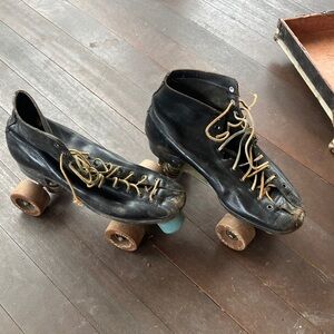 Classic Vintage Black Roller Skates